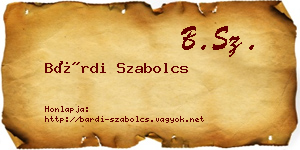 Bárdi Szabolcs névjegykártya